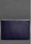 Фото Кожаный чехол-конверт на магнитах для ноутбука Универсальный Темно-синий (BN-GC-25-navy-blue)