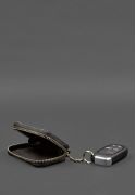 Фото Кожаный чехол для автомобильного ключа темно-коричневый краст (BN-GC-27-choko)
