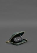 Фото Кожаный чехол для автомобильного ключа зеленый краст (BN-GC-27-malachite)