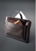Кожаный чехол с ручками и карманом для MacBook 16 Pro Темно-коричневый - Фото 9 