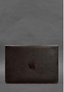 Фото Шкіряний чохол-конверт на магнітах для MacBook 14 Темно-коричневий (BN-GC-22-choko)