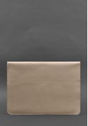 Фото Шкіряний чохол-конверт на магнітах для MacBook 14 Світло-бежевий (BN-GC-22-light-beige)