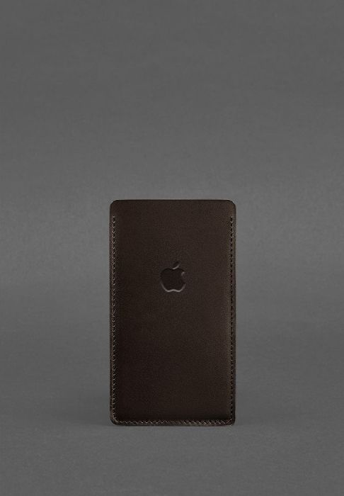 Кожаный чехол для iPhone 11 Темно-коричневый Краст