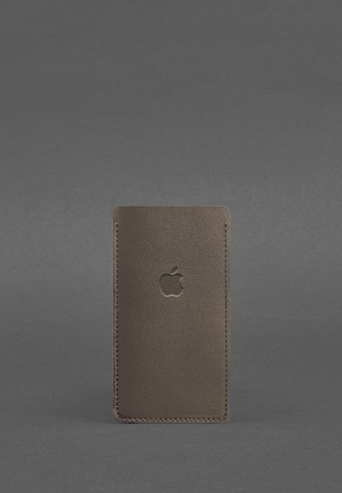 Фото Шкіряний чохол для iPhone 12 Темно-бежевий (BN-GC-2-beige)
