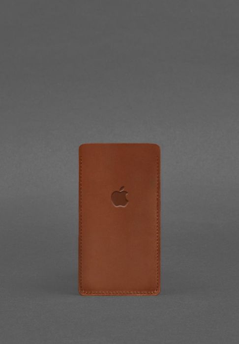 Шкіряний чохол для iPhone 12 Світло-коричневий Crazy Horse
