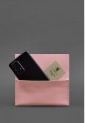 Фото Кожаный чехол для смартфона розовый BlankNote (BN-GC-5-pink-peach) 