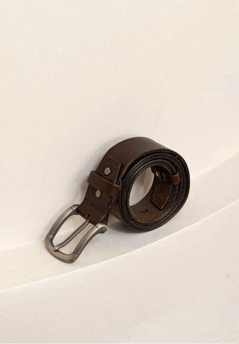 Фото Мужской ремень 40 мм коричневый