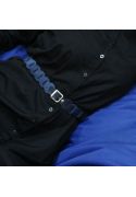 Фото Женский кожаный бохо-ремень синий