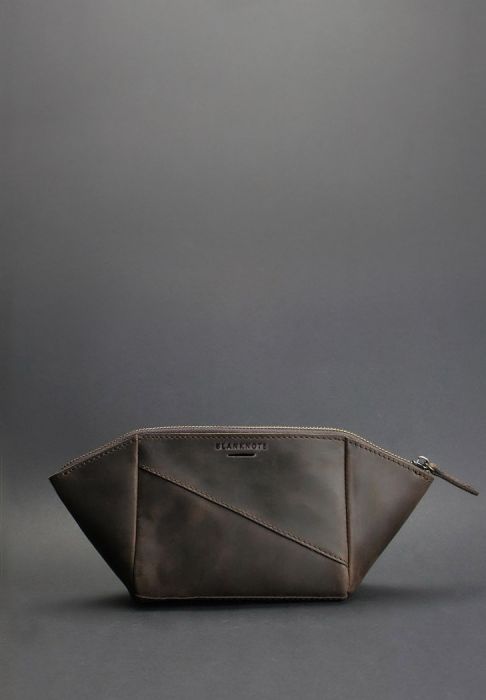 Фото Жіноча косметичка горіх - коричнева