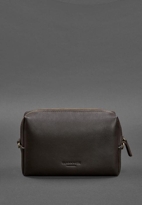 Кожаная косметичка-несессер 3.0 темно-коричневый Краст