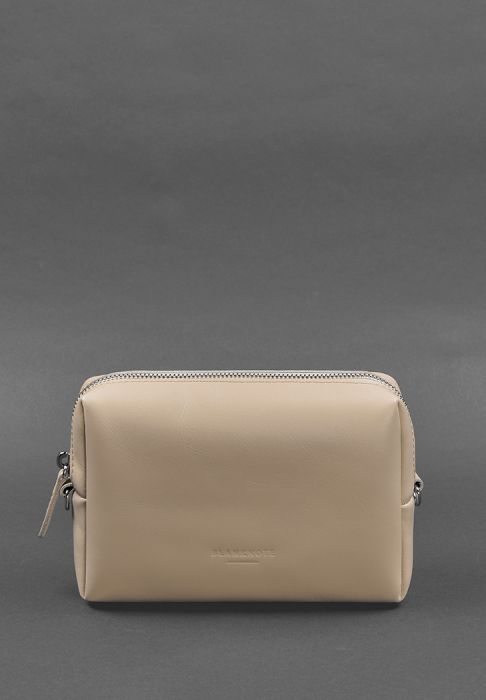 Фото Кожаная косметичка-несессер 3.0 Светло-бежевая (BN-CB-3-light-beige)