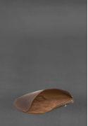Фото Кожаный чехол для очков с клапаном на резинке Темно-коричневый Crazy Horse (BN-GC-24-1-o)