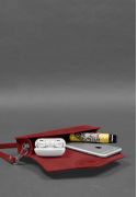 Фото Шкіряна сумка-футляр для окулярів (міні-сумка) кораловий Crazy Horse (BN-GC-26-сoral)