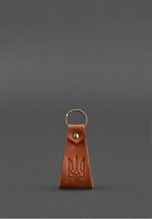 Шкіряний брелок з гербом України