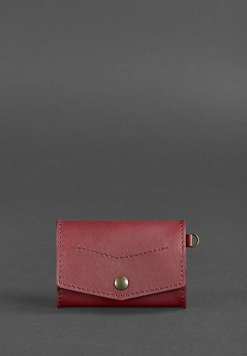 Фото Монетниця з клапаном 1.0 Виноград - бордовий