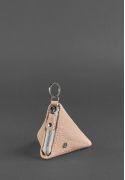 Фото Женская кожаная монетница 2.0 Пирамида светло-бежевая
