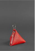 Фото Женская кожаная монетница 2.0 Пирамида красная