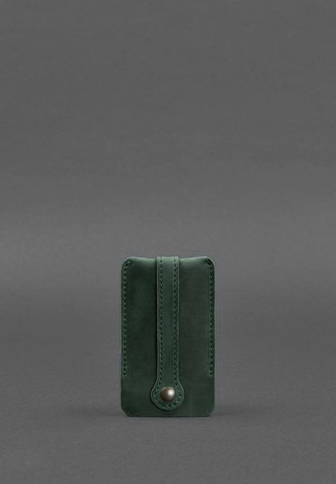 Кожаная ключница 1.0 зеленый Crazy Horse