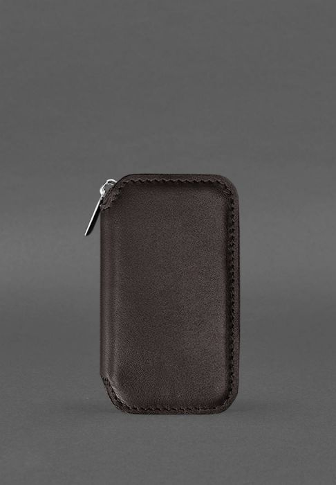 Фото Кожаная карманная ключница 5.0 темно-коричневая (BN-KL-5-choko)