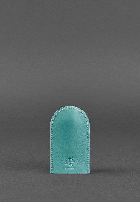 Фото Женская кожаная ключница 2.0 бирюзовая