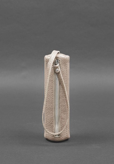 Фото Женская кожаная ключница 3.1 Тубус XL светло-бежевая (BN-KL-3-1-crem-brule)