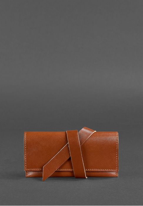 Кожаный кисет для табака 1.0 светло-коричневый Краст