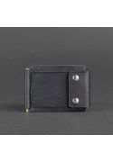 Фото Мужское кожаное портмоне черное 10.0 зажим для денег