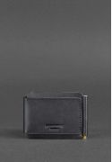 Фото Мужское кожаное портмоне черное 10.0 зажим для денег