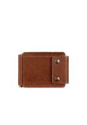 Фото Мужское кожаное портмоне светло-коричневое 10.0 зажим для денег