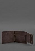 Фото Мужское кожаное портмоне коричневое 10.0 зажим для денег BlankNote (BN-PM-10-choko) 