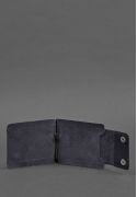 Фото Мужское кожаное портмоне 10.0 зажим для денег темно-синий BlankNote (BN-PM-10-navy-blue) 