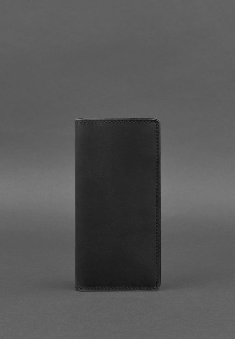 Фото Кожаное портмоне-купюрник 11.0 черное Crazy Horse