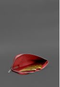 Фото Кожаное портмоне-купюрник на молнии 14.1красное (BN-PM-14-1-red)