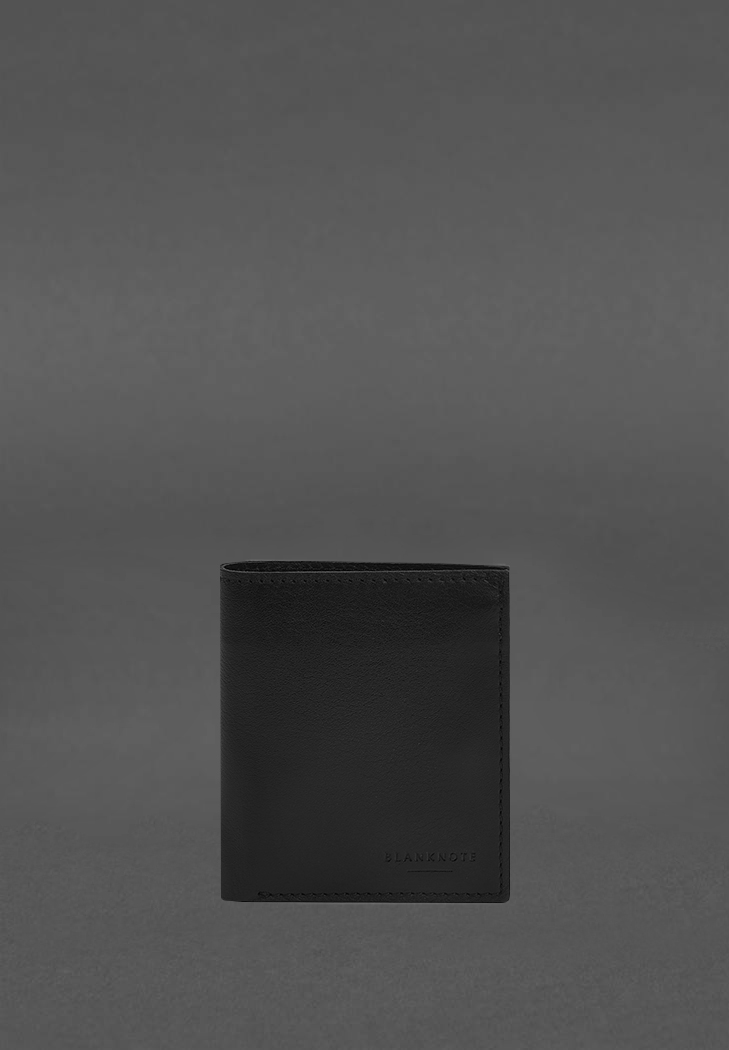Фото Кожаное портмоне 2.0 черное краст