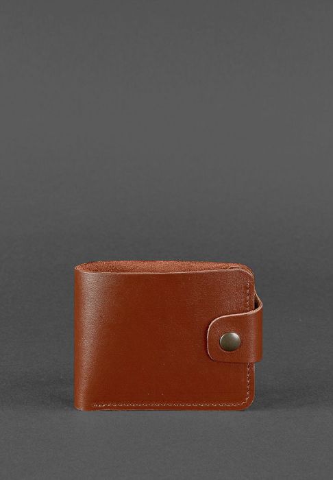 Кожаное портмоне 4.3 светло-коричневое