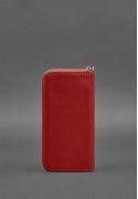 Фото Кожаное портмоне на молнии 6.1 красное BlankNote (BN-PM-6-1-red) 
