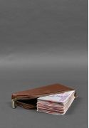 Фото Шкіряне портмоне-купюрник на блискавці 14.0 світло-коричневе (BN-PM-14-k)