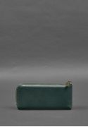 Фото Кожаное портмоне-купюрник на молнии 14.0 зеленый (BN-PM-14-malachite)