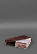 Фото Кожаное портмоне-купюрник на молнии 14.0 бордовый (BN-PM-14-vin)