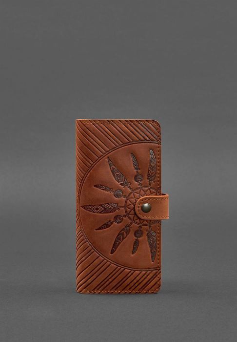 Кожаное женское портмоне 7.0 Инди светло-коричневое