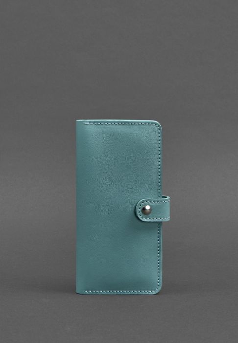 Шкіряне жіноче портмоне 7.0 бірюзове