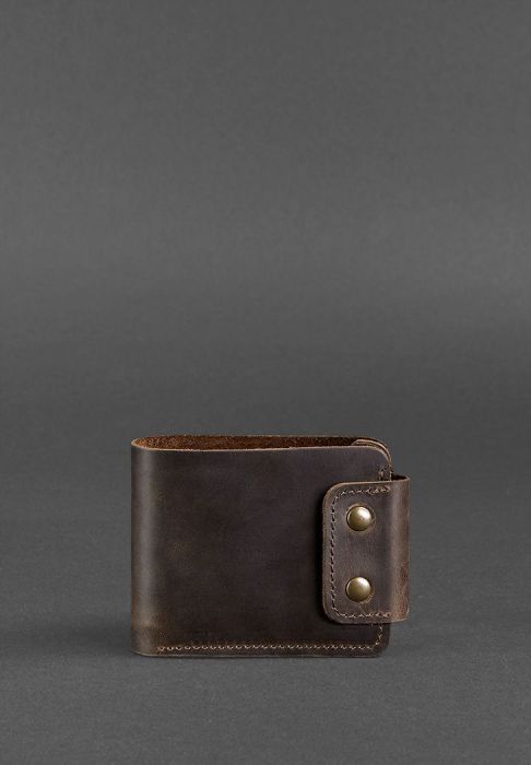 Фото Мужское кожаное портмоне Zeus 9.0 темно-коричневое