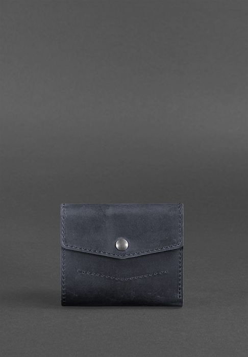 Фото Кожаный кошелек 2.1 cиний Crazy Horse ( BN-W-2-1-nn )