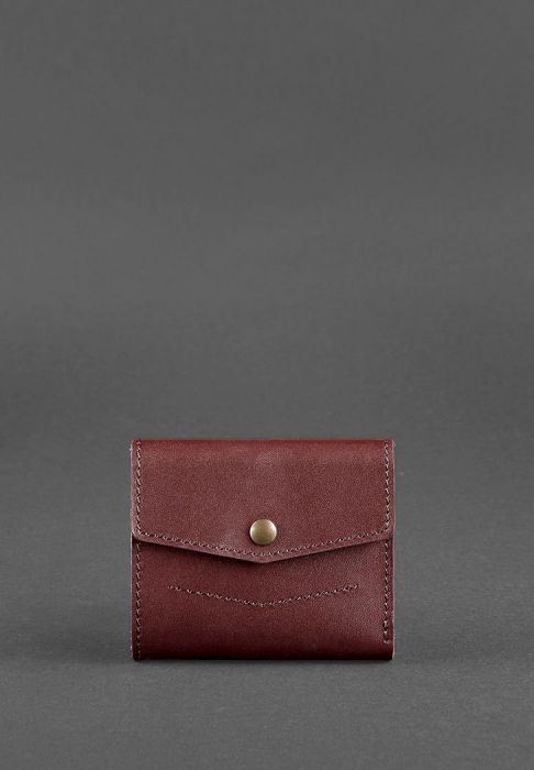 Фото Гаманець 2.1 (шкіра KRAST) Виноград - бордовий