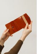 Фото Кожаный кошелек 2.1 светло-коричневый