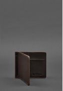 Фото Чоловіче шкіряне портмоне коричневе 1.0 затиск для грошей BlankNote (BN-PM-1-choko)