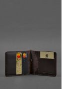 Фото Мужское кожаное портмоне коричневое 1.0 зажим для денег BlankNote (BN-PM-1-choko) 