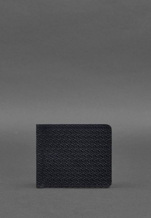 Чоловіче шкіряне портмоне синє 1.0 затиск для грошей Карбон