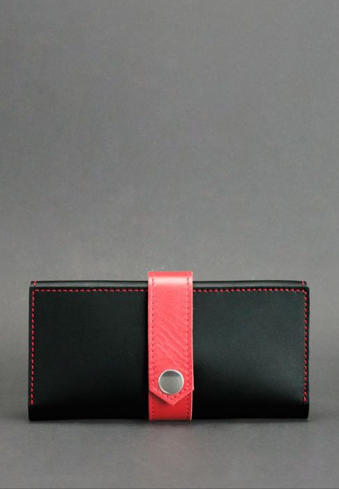Фото Портмоне 3.0 Графіт-полуниця - чорний з червоним