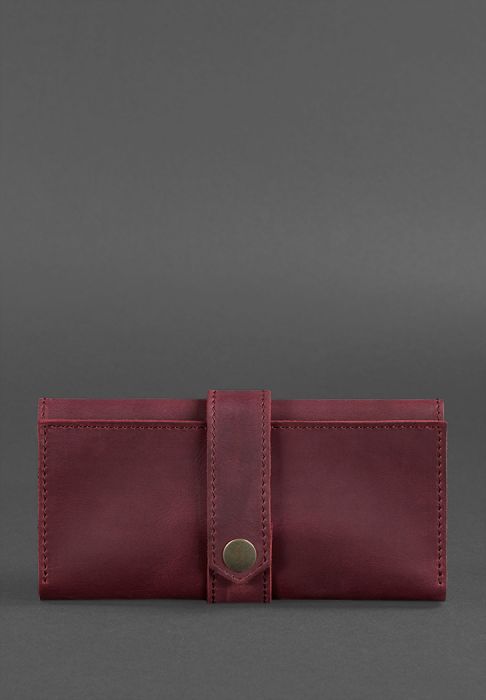 Фото Портмоне 3.0 (Шкіра Crazy Horse) Виноград - Бордовий